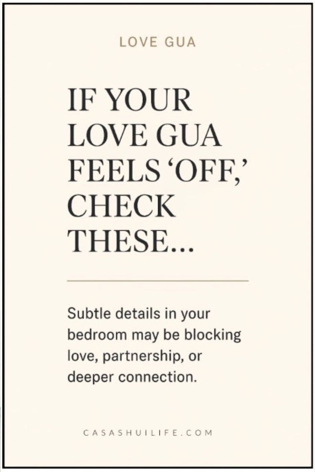 Love Gua Casa Shui Life